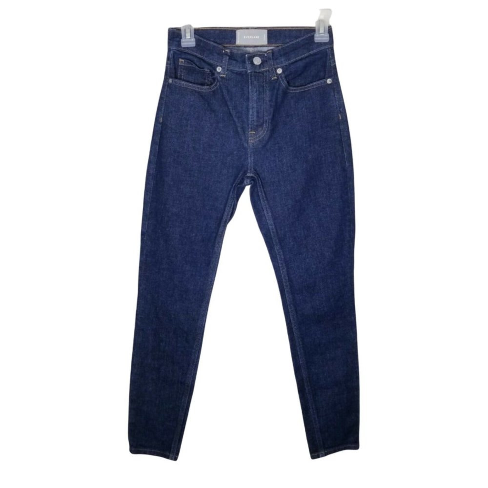 Everlane Slim Jeans Women Size 25 Regular Blue Dark Indigo